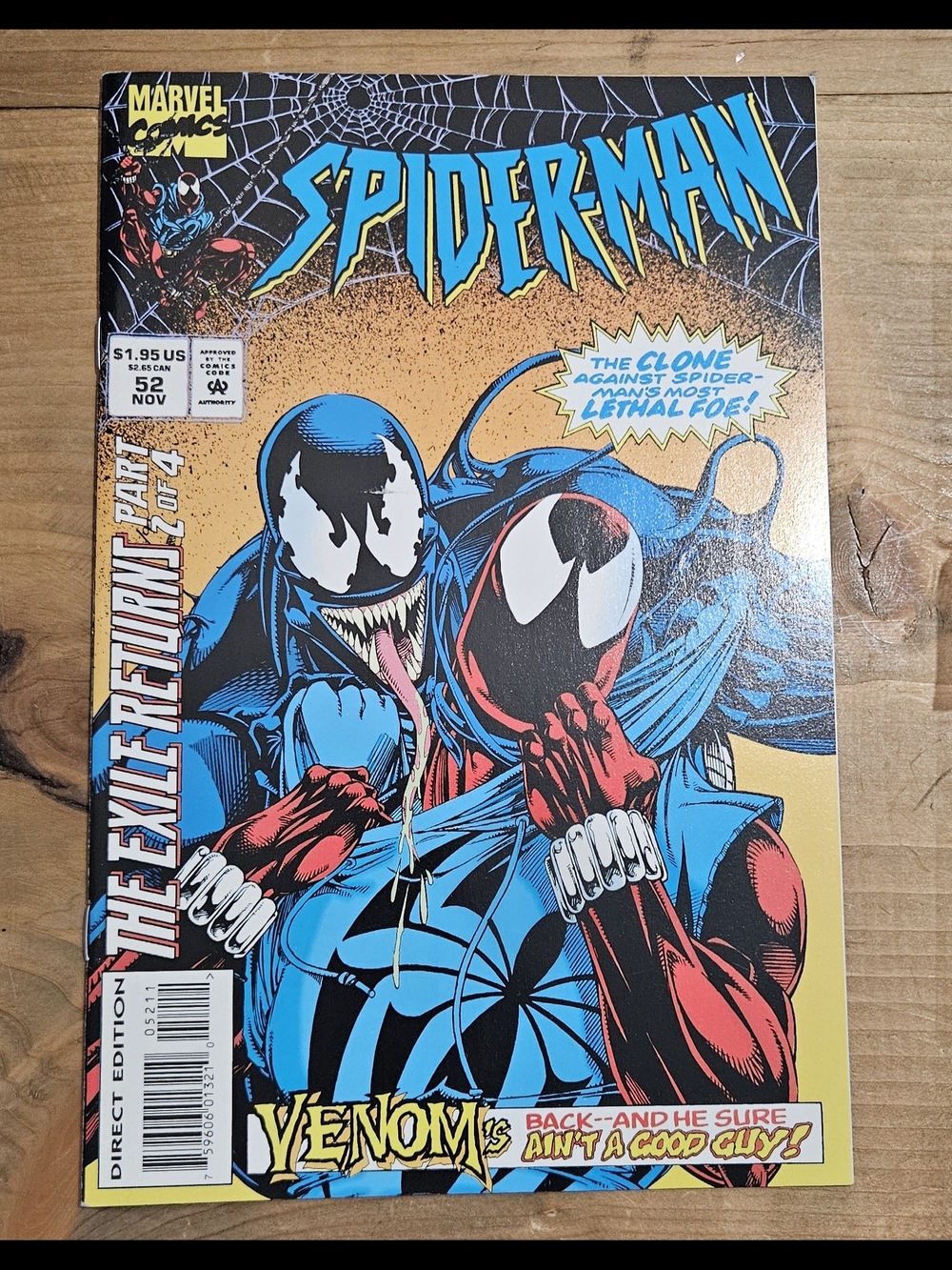 Spider-Man #52 Scarlet Spider VS Venom 2nd Appearance Ben Riley Newsstand